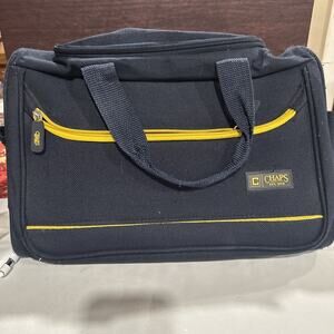 Ralph Lauren Chaps Duffle Bag Carry-On Blue Yellow Travel Fast Shipping 👍🏼